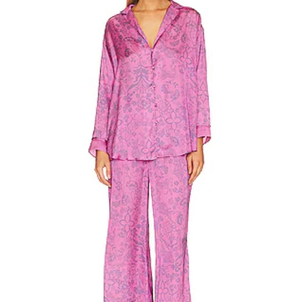 Free People - Dreamy Days Pajama Set in Sugar Snaps Combo - Size M